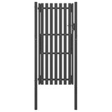 vidaXL Tuinhekpoort staal 100x75 cm antraciet
