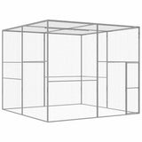 vidaXL Cat Cage 1.5x1.5x1.5 m Galvanized Steel