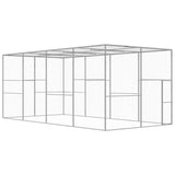 vidaXL Cat Cage 1.5x1.5x1.5 m Galvanized Steel
