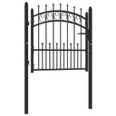 vidaXL Poort met speerpunten 104x97 cm staal groen