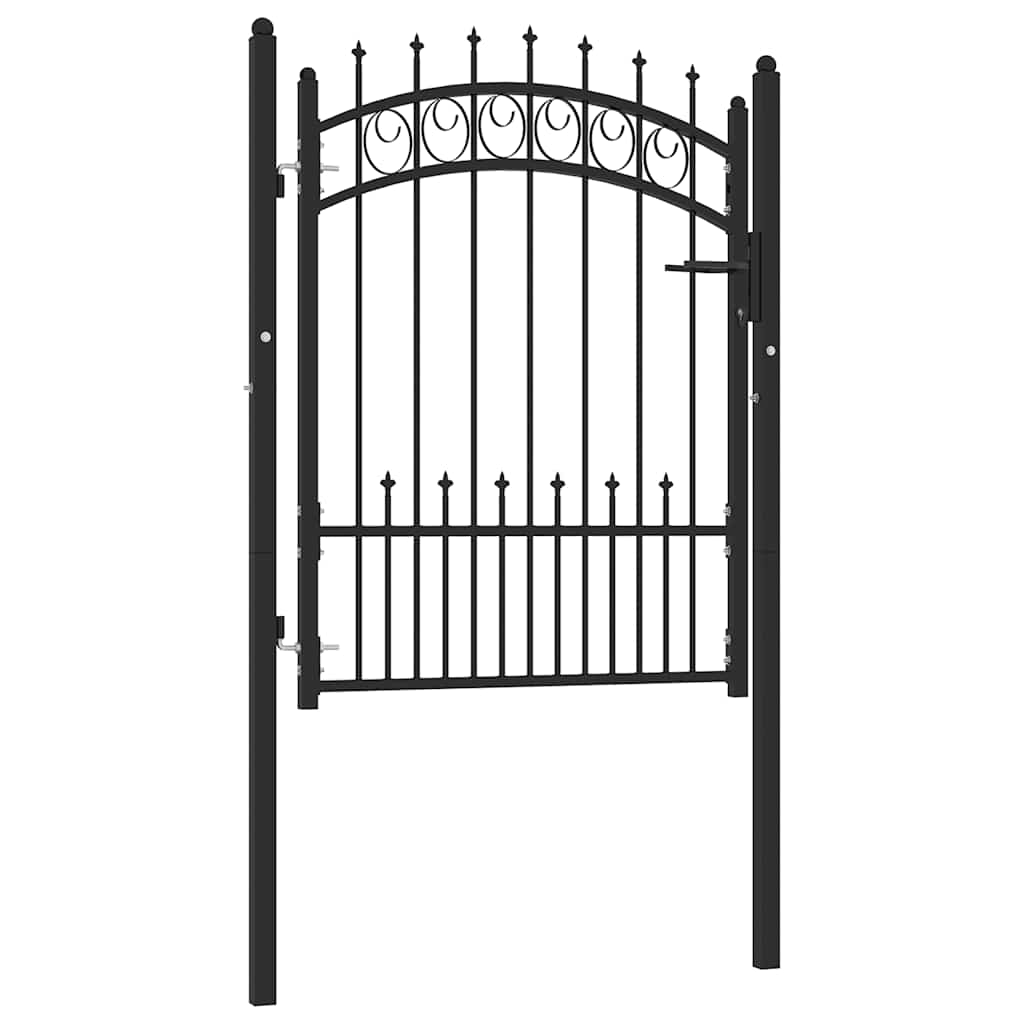 vidaXL Poort met speerpunten 104x97 cm staal groen