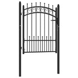 vidaXL Poort met speerpunten 104x97 cm staal groen