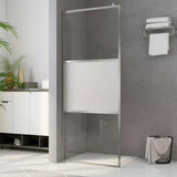 vidaXL Walk-in Shower Screen Transparent 80x195 cm ESG Glass