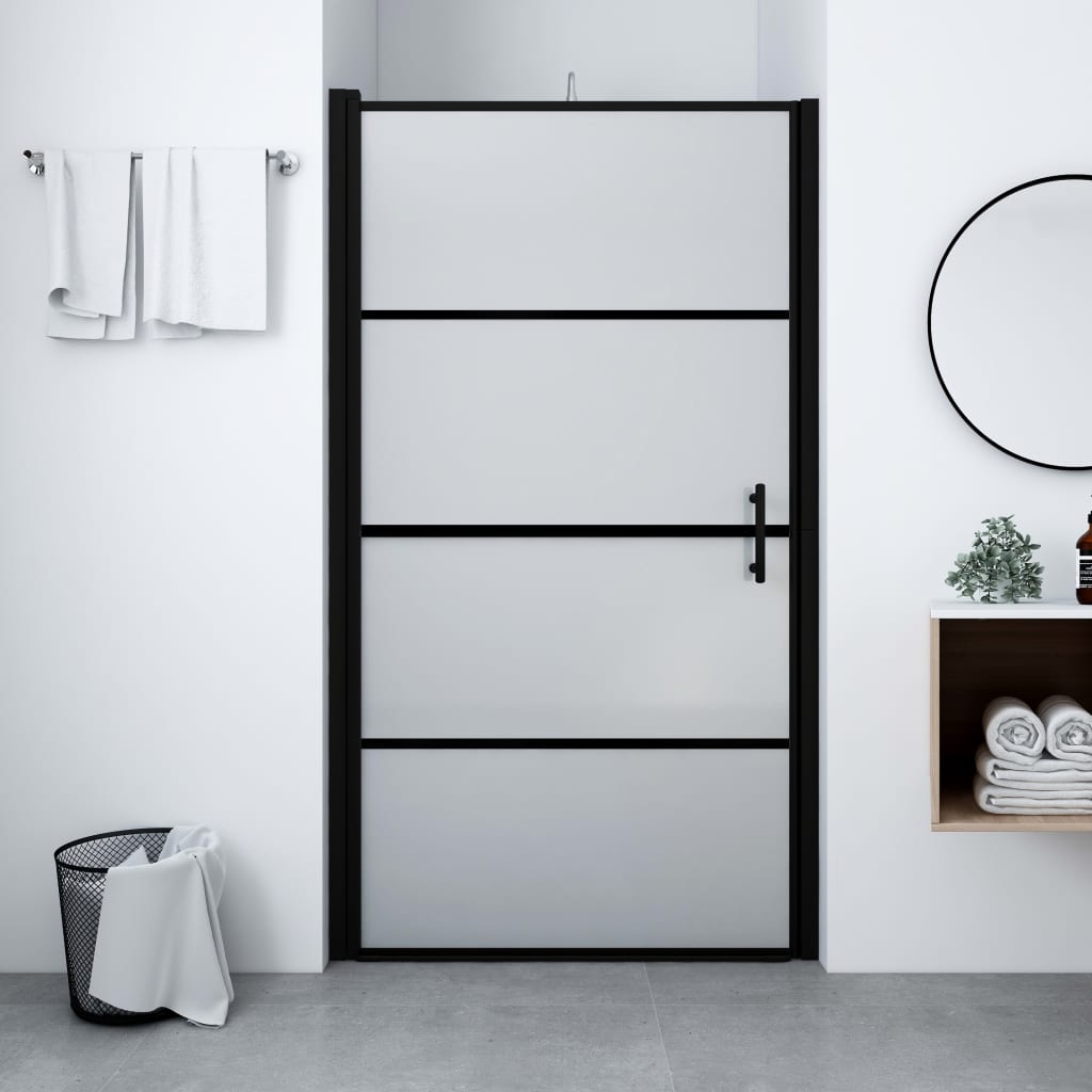 vidaXL Douchedeur 81x195 cm verre dur
