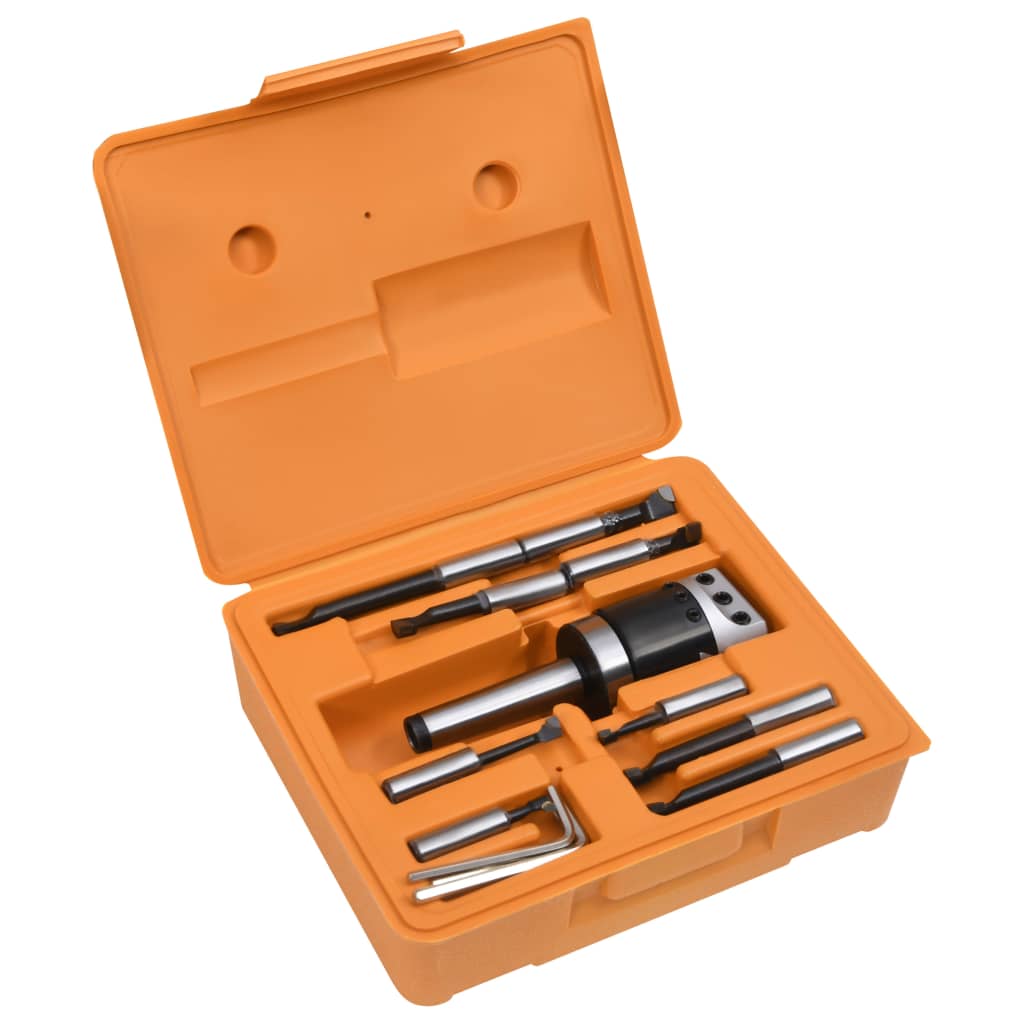 vidaXL 15-delige Boorgereedschapsset met MT2-F1-12 boorkop 50 mm