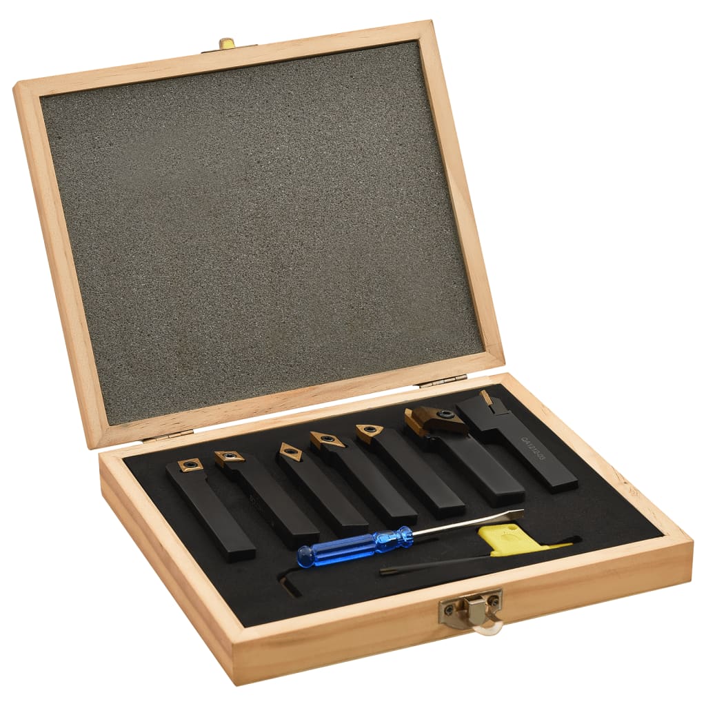 vidaXL 12-delige Draaigereedschapsset set indexeerbaar 70 mm 8x8 mm