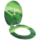 vidaXL Toilet Seat Soft Close Simple Design MDF White
