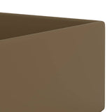 vidaXL Wastafel met overloop 49x25x15 cm keramiek zilverkleurig