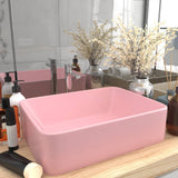 vidaXL Wash Basin 41x30x12 cm Ceramic Matt White
