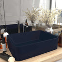 vidaXL Wastafel 41x30x12 cm keramiek matwit