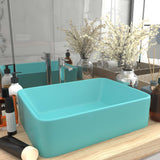 vidaXL Wash Basin 41x30x12 cm Ceramic Matt White
