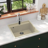 vidaXL Kitchen Sink Black 79 x 50 x 31 cm Quartz and Resin