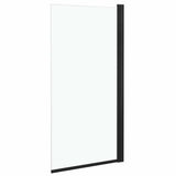 vidaXL Douchewand 68x130 cm ESG zwart