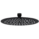 vidaXL Regendouchekop rond 20 cm roestvrij acier noir