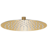 vidaXL Round Rain Shower Head 20 cm Stainless Steel Black