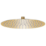 vidaXL Round Rain Shower Head 20 cm Stainless Steel Black