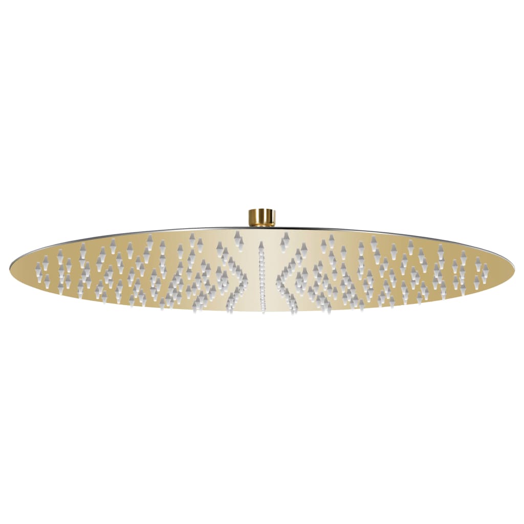 vidaXL Round Rain Shower Head 20 cm Stainless Steel Black