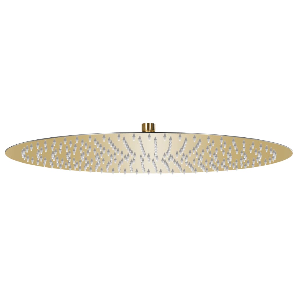 vidaXL Round Rain Shower Head 20 cm Stainless Steel Black
