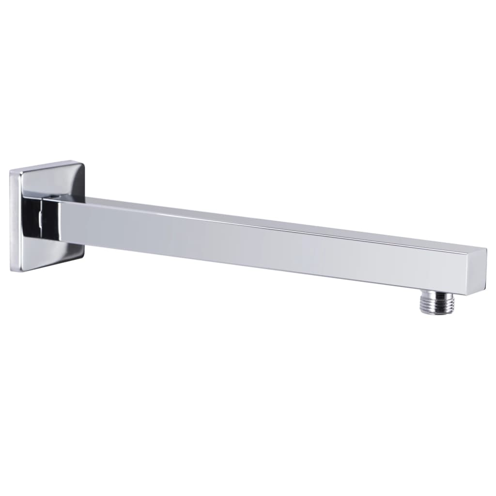 vidaXL Douchearm vierkant 40 cm roestvrij acier 201 noir