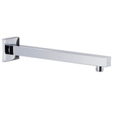 vidaXL Douchearm vierkant 40 cm roestvrij acier 201 noir