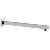 vidaXL Douchearm vierkant 40 cm roestvrij acier 201 noir