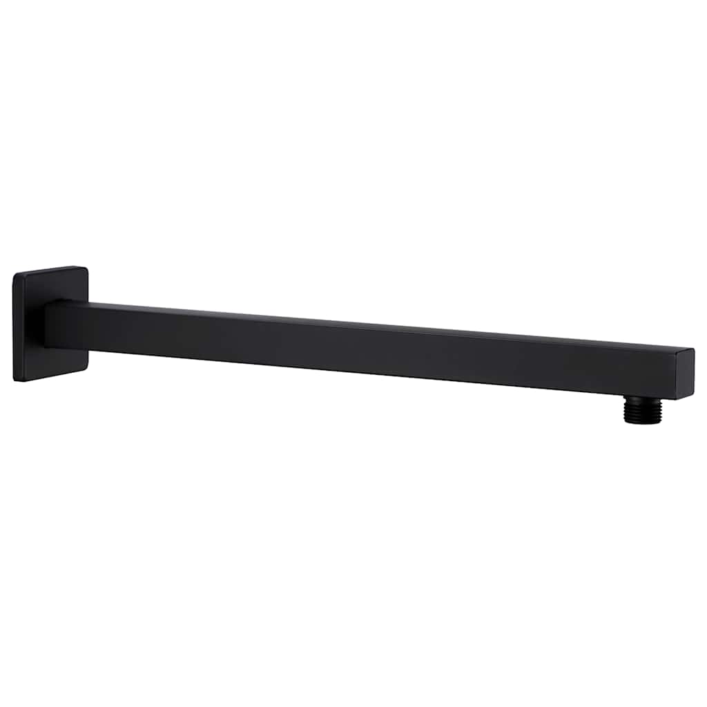 vidaXL Douchearm vierkant 40 cm roestvrij acier 201 noir
