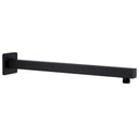 vidaXL Douchearm vierkant 40 cm roestvrij acier 201 noir