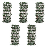 vidaXL Garden Trellis 5 pcs with Artificial Leaves 180x90 cm Willow