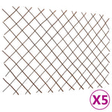 vidaXL Garden Trellises 5 pcs 180x120 cm willow wood