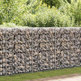 vidaXL Gabion Wall with Lids 60x30x100 cm Galvanised Steel