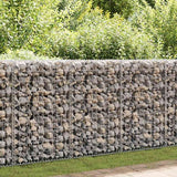 vidaXL Gabion Wall with Lids 60x30x100 cm Galvanised Steel