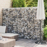 vidaXL Gabion Wall with Lids 60x30x100 cm Galvanised Steel