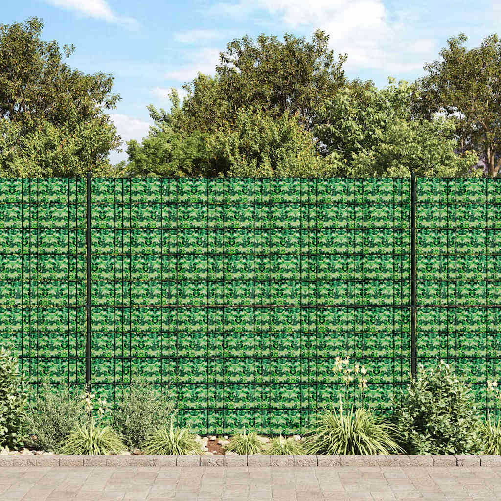 vidaXL Tuinscherm 35x0,19 m PVC groen