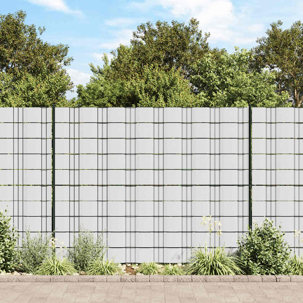 vidaXL Tuinscherm 35x0,19 m PVC groen