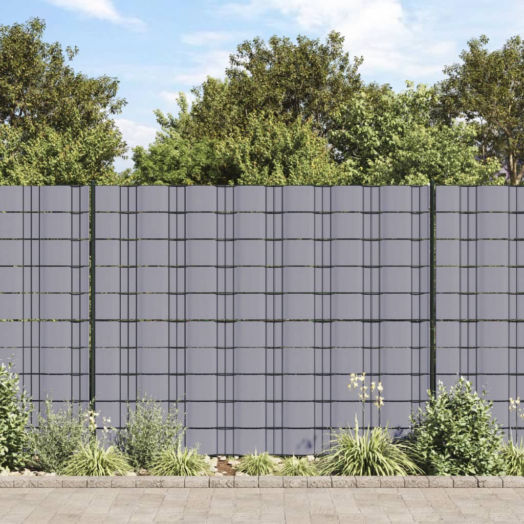 vidaXL Tuinscherm 35x0,19 m PVC groen