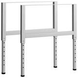 vidaXL Werkbankframes verstelbaar 2 st 55x(69-95,5) cm metaal zwart