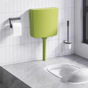 vidaXL Bac de toilette avec réservoir d'eau 3/6 L blanc