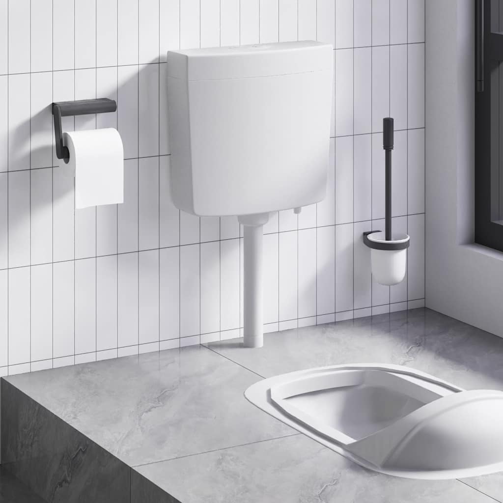 vidaXL Toiletstortbak met watertoevoer onderin 3/6 L wit