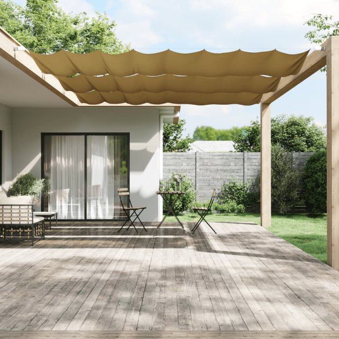 vidaXL Vertical Awning 140x270 cm Oxford fabric white