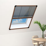 vidaXL Pleated fly screen 60x80 cm aluminium