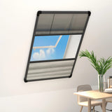 vidaXL Pleated Blind Fly Screen with Blackout 60x80 cm Aluminium
