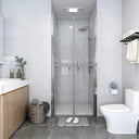 vidaXL Douchedeur 71x190 cm ESG transparant