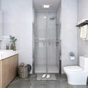 vidaXL Douchedeur 71x190 cm ESG transparant