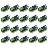 vidaXL Ratchet Straps 4 pcs 800 daN 6 m green