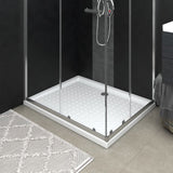 vidaXL Shower Tray with Studs 90x70x4 cm ABS White
