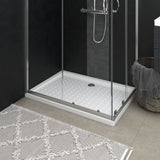 vidaXL Shower Tray with Studs 90x70x4 cm ABS White