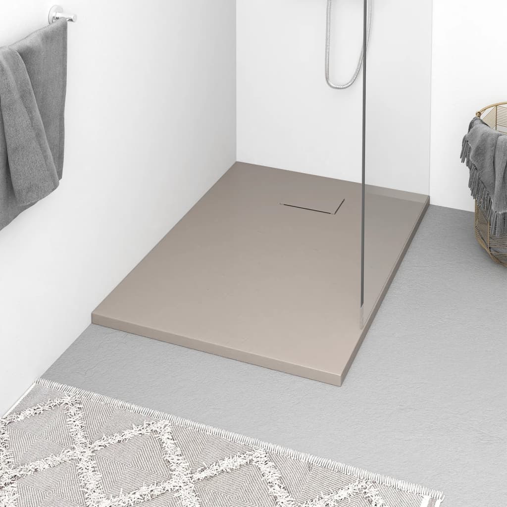 vidaXL Shower Tray 80x80 cm SMC White