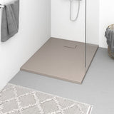 vidaXL Shower Tray 80x80 cm SMC White