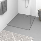vidaXL Shower Tray 80x80 cm SMC White
