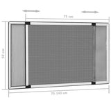 vidaXL Raamhor uitschuifbaar (75-143)x50 cm bruin